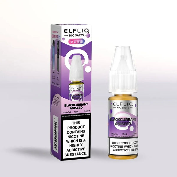 elf bar vape juice Elf Bar Vape Juice - Blackcurrant Aniseed Nic Salts