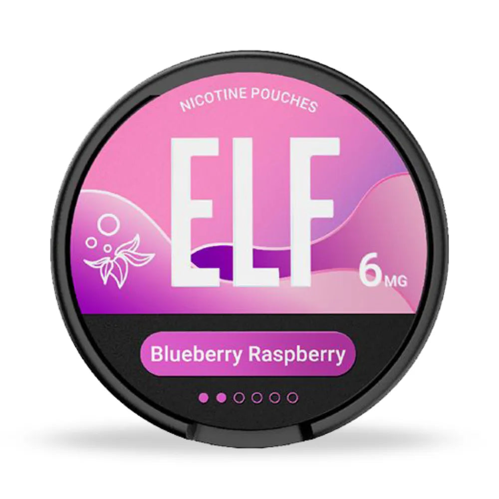 
ELF Blueberry Raspberry Nicotine Pouches 6mg