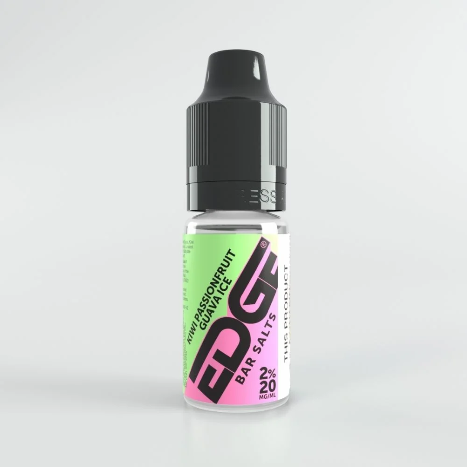 Edge Vaping Bar Salts Kiwi Passionfruit Guava Ice Flavour Vape Juice Nic Salt