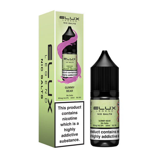 
Gummy Bear - Elux Legend Nic Salt range