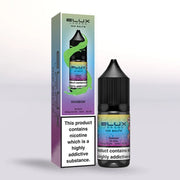 Elux Legend 20mg Nic Salts Rainbow 10ml bottle and packaging on a white background
