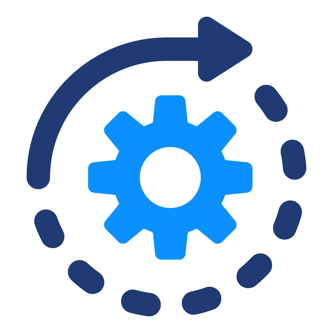 Cog turning icon