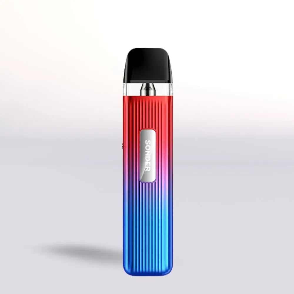 Gradient red to blue Geek Vape Sonder Q vape device 