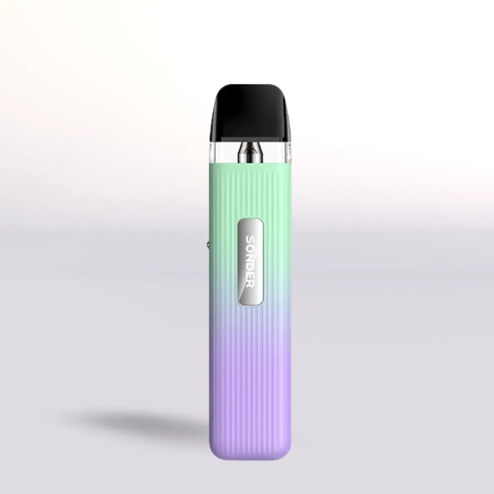 Gradient green to purple Geek Vape Sonder Q vape device 