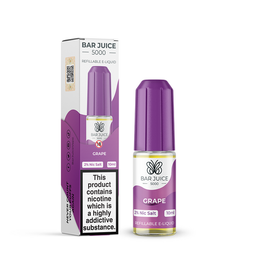 
Grape Nic Salt E-Liquid by Bar Juice 5000