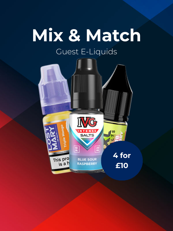 Mix & Match Guest Vape Juice Collection Card Banner