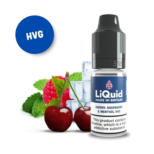 
Cherry Raspberry Menthol HVG Vape Juice E-Liquid