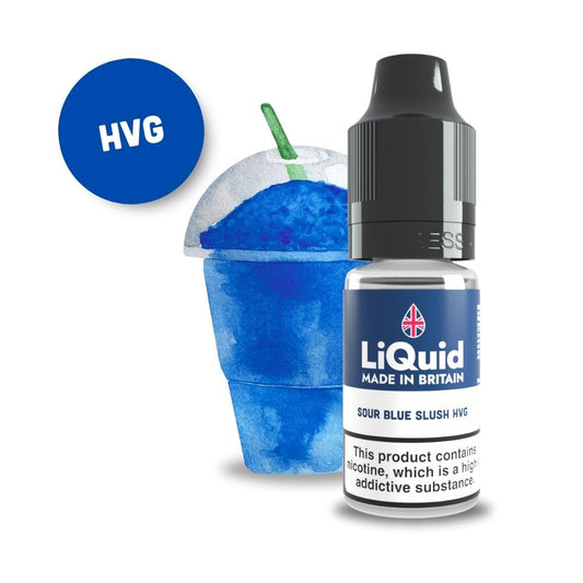 
Sour Blue Slush HVG Vape Juice E-Liquid