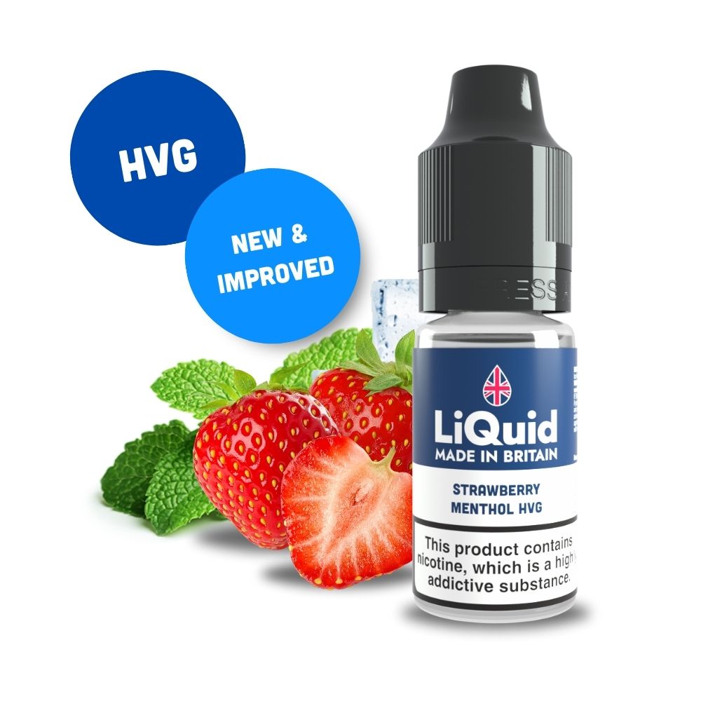 
Strawberry Menthol HVG UK Made Cheap £1 Vape Juice E-liquid