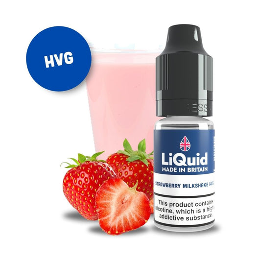 
Strawberry Milkshake HVG UK Made Cheap £1 Vape Juice E-liquid