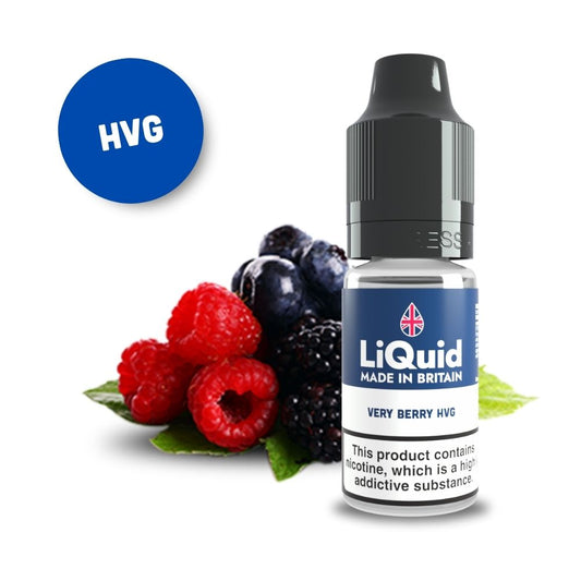 
Very Berry HVG UK Made Cheap £1 Vape Juice E-liquid