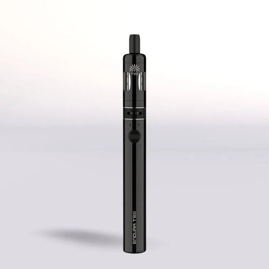 
Black INNOKIN Endura T18 II Vape device with brand name on a light gray background