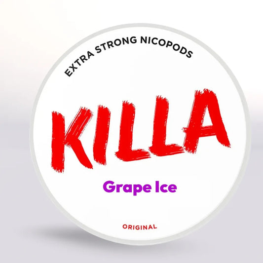 
Killa Grape Ice Nicotine Pouches 13.2mg