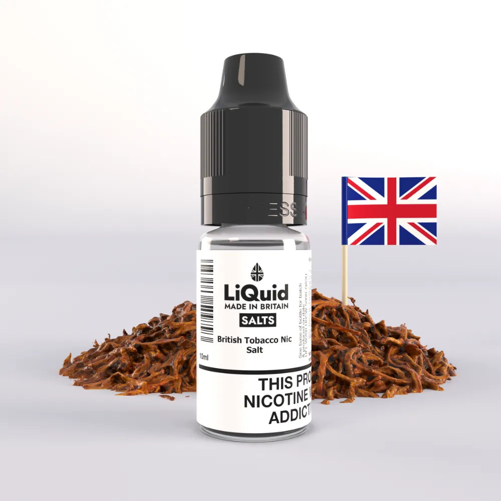 LiQuid Original Nicotine Salts Vape Juice 10ml - British Tobacco