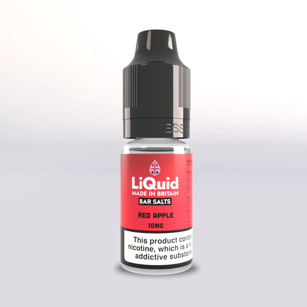 LiQuid Bar Salts Vape Juice 10ml - Red Apple -10mg
