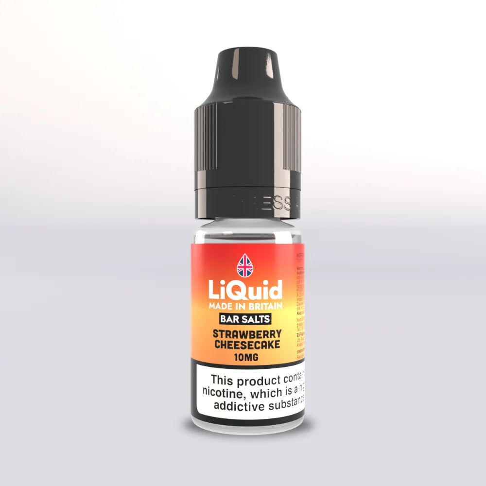LiQuid Bar Salts Vape Juice 10ml - Strawberry Cheesecake - 10mg