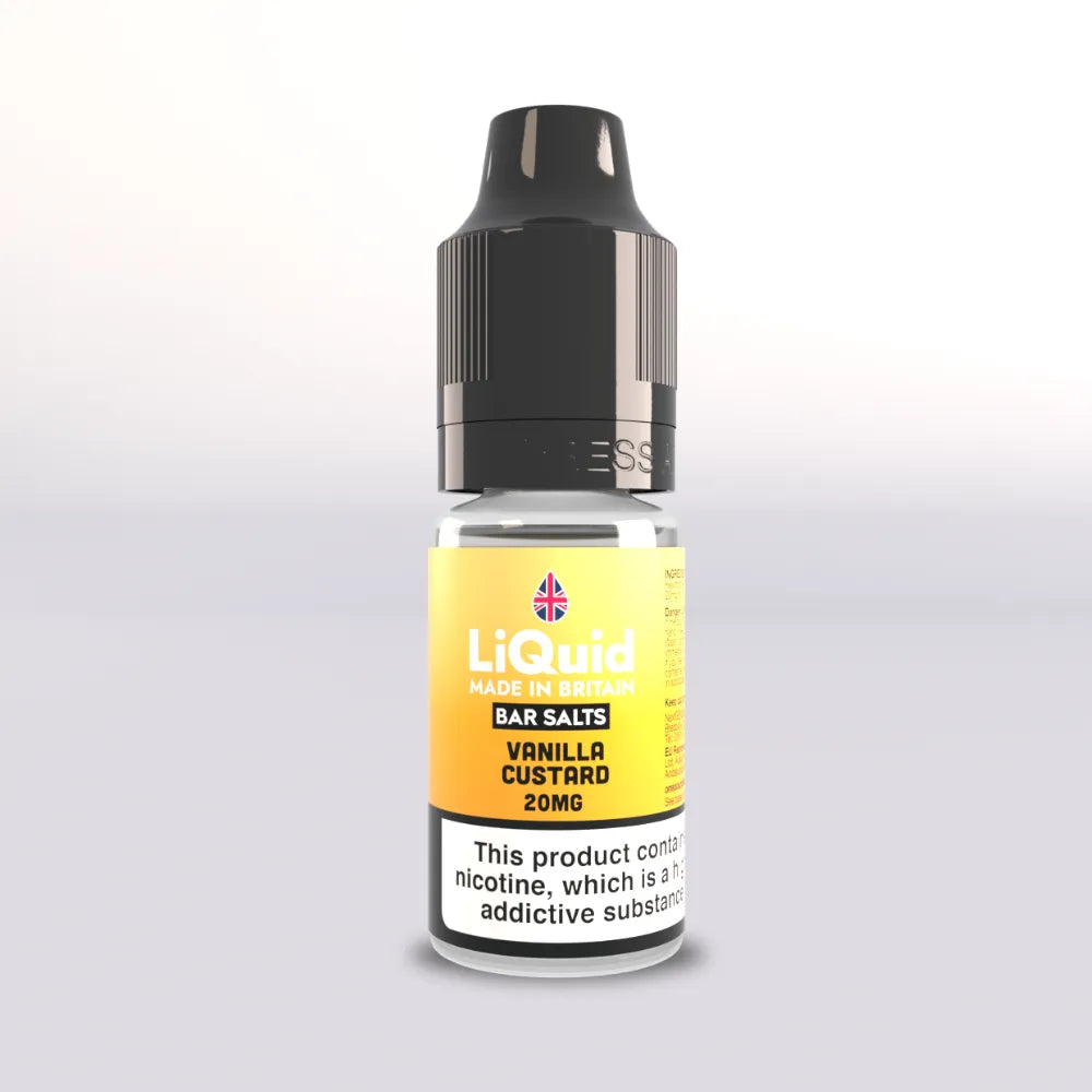 LiQuid Bar Salts Vape Juice 10ml - Vanilla Custard - 20mg