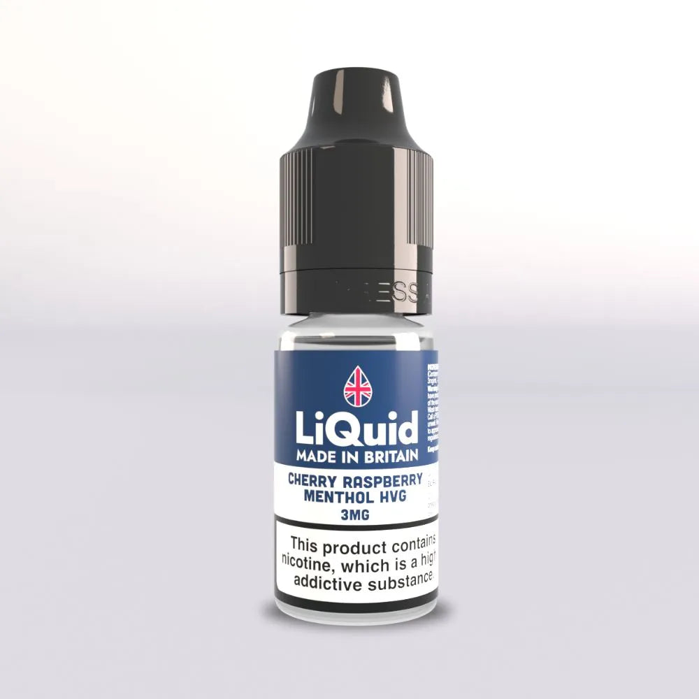 Cherry, Raspberry & Menthol HVG Vape Juice LiQuid UK Made 3mg