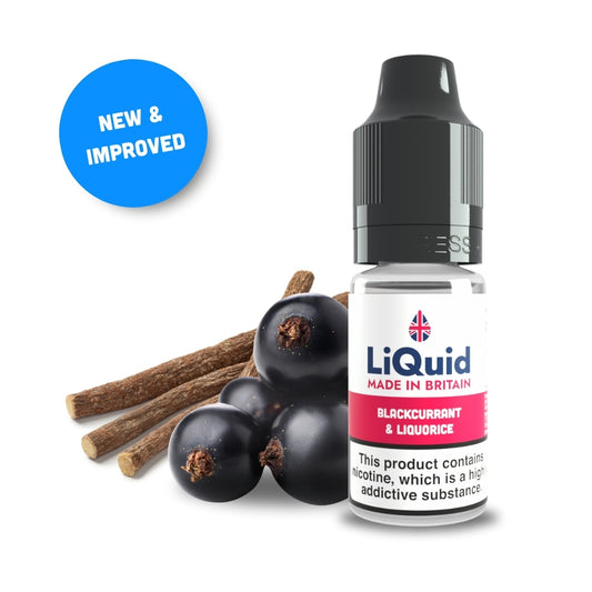 
Blackcurrant Liquorice UK Made Cheap £1 Vape Juice E-liquid