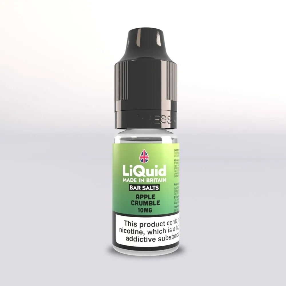 Apple Crumble - Nicotine Salt Vape Juice LiQuid UK Made 10mg