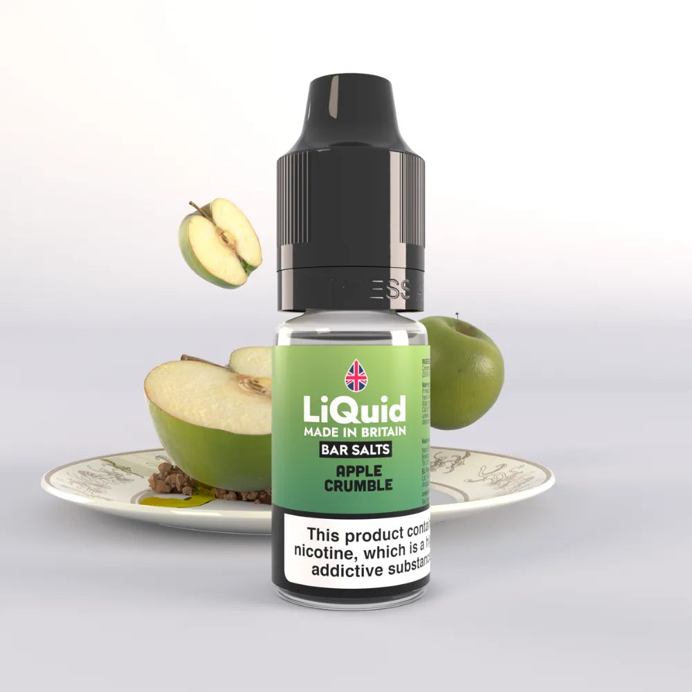LiQuid Bar Salts Vape Juice 10ml - Apple Crumble