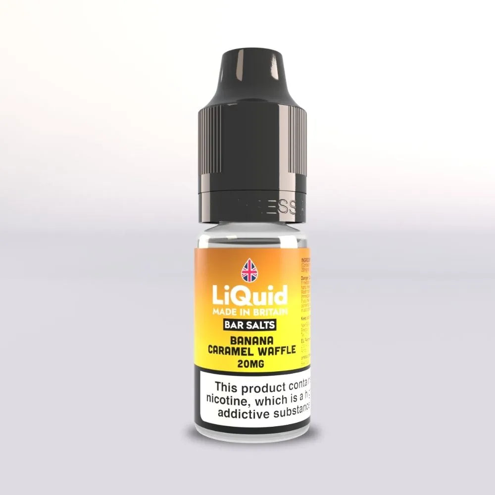Banana Caramel Waffle - Nicotine Salt Vape Juice Bar Salts LiQuid UK Made 20mg