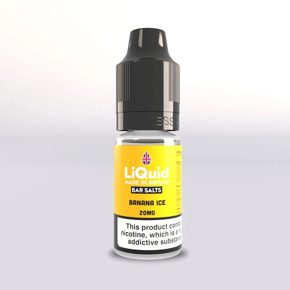 Banana Ice - Nicotine Salt Vape Juice Bar salts LiQuid UK Made 20mg