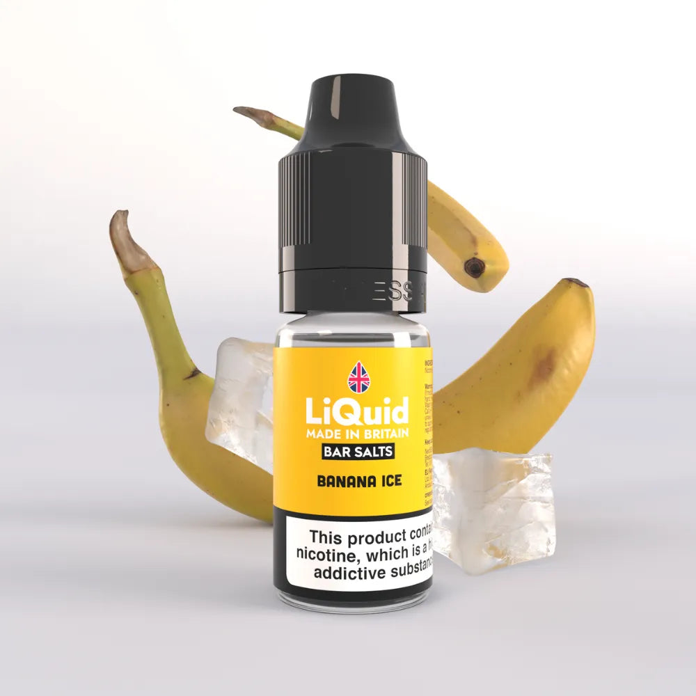 LiQuid Bar Salts Vape Juice 10ml - Banana Ice
