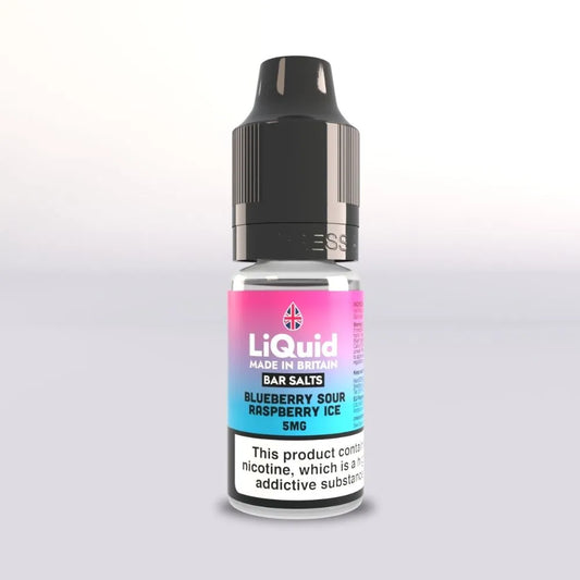 
Blueberry Sour Raspberry Ice - Nicotine Salt Vape Juice Bar salts UK Made LiQuid 5mg