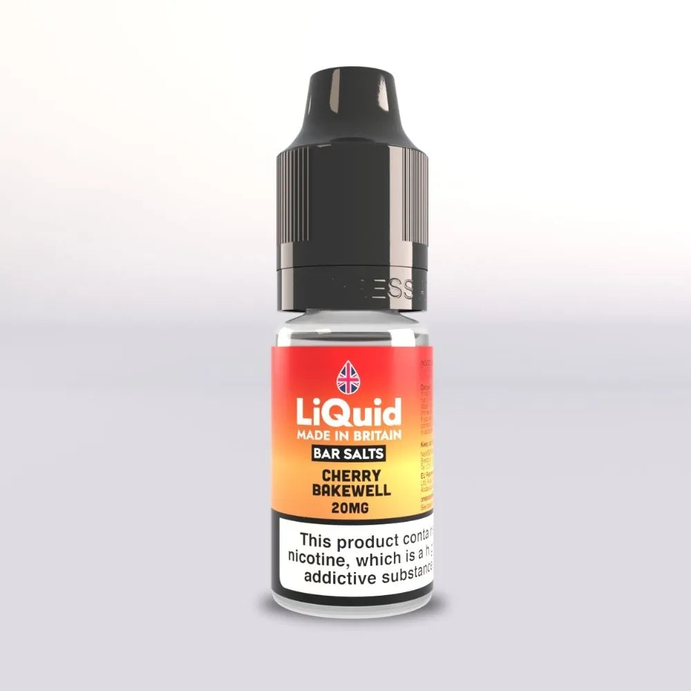 
Cherry Bakewell - Nicotine Salt Vape Juice Bar Salts UK Made LiQuid 20mg 