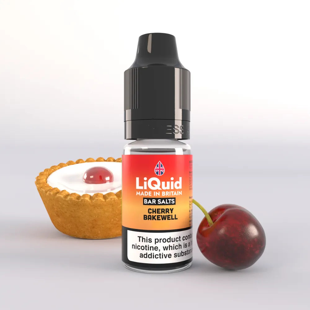 
LiQuid Bar Salts Vape Juice 10ml - Cherry Bakewell