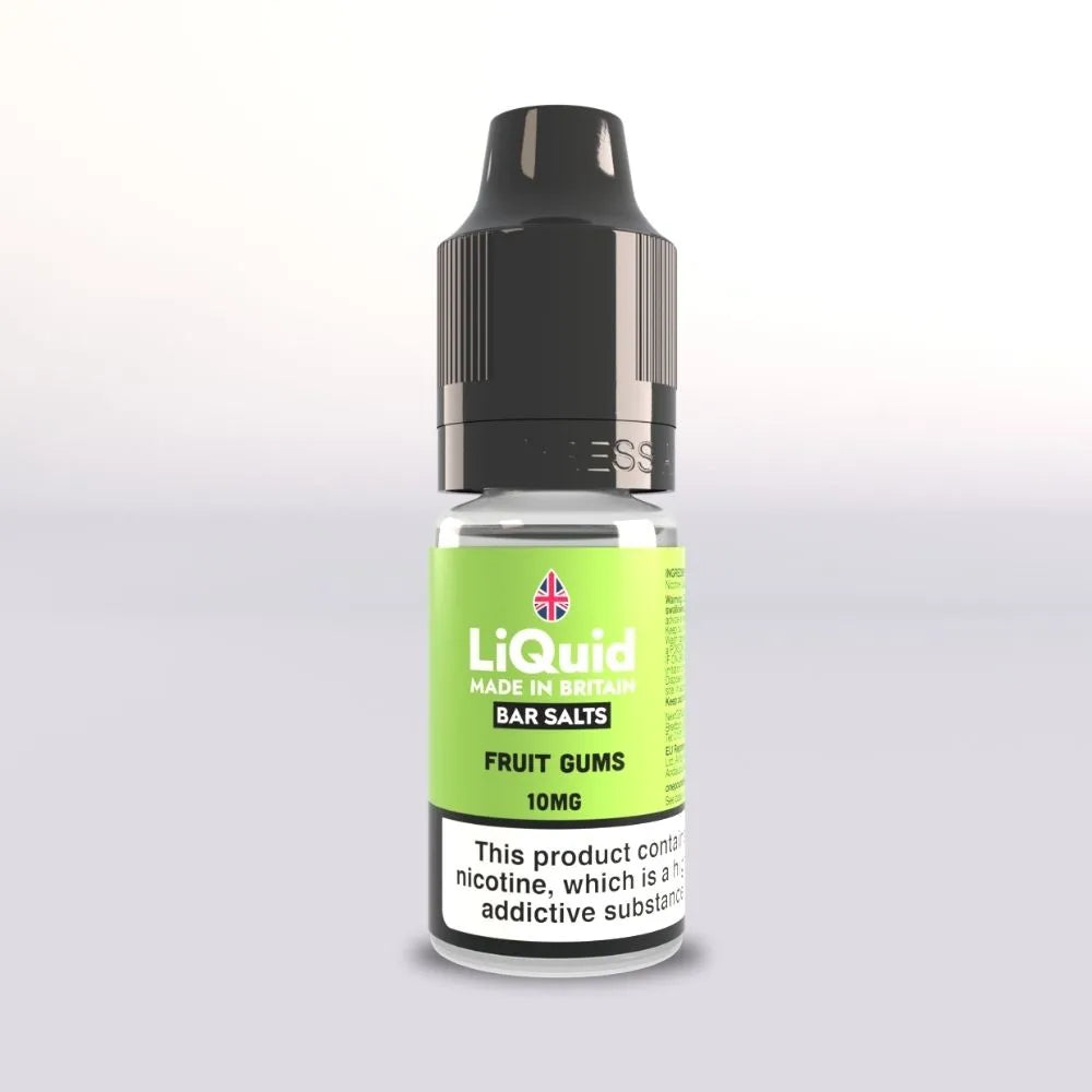 Fruit Gums - Nicotine Salt Vape Juice UK Made LiQuid Bar Salts 10mg