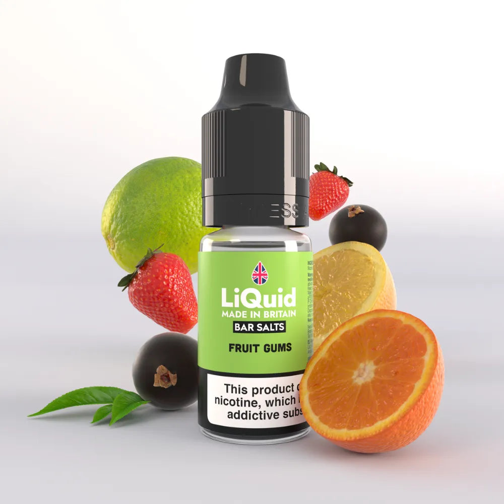 LiQuid Bar Salts Vape Juice 10ml - Fruit Gums