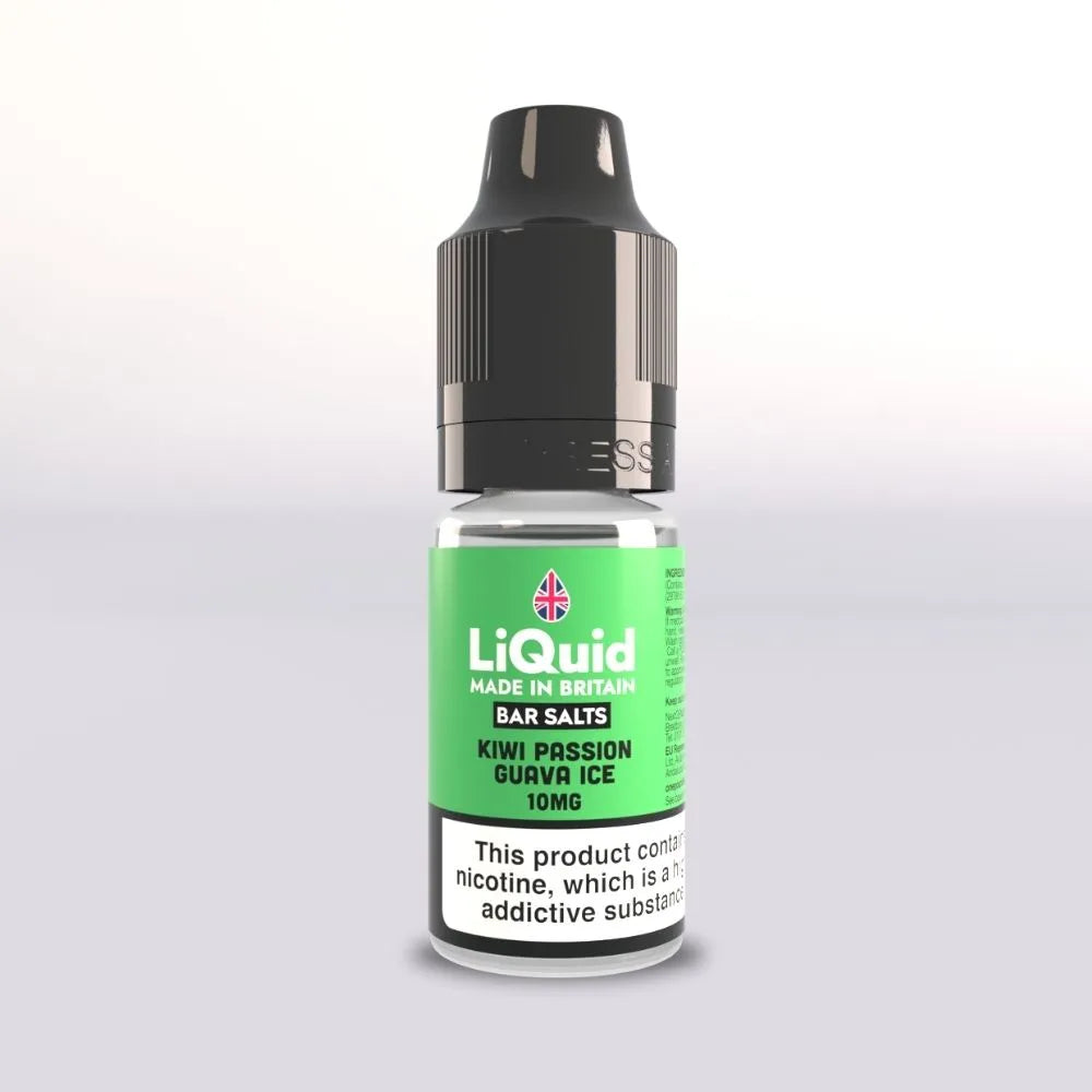 Kiwi Passion Guava Ice - Nicotine Salt Vape Juice Bar Salts UK Made LiQuid 10mg