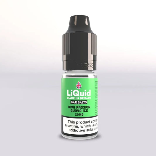 
Kiwi Passion Guava Ice - Nicotine Salt Vape Juice Bar Salts UK Made LiQuid 20mg 