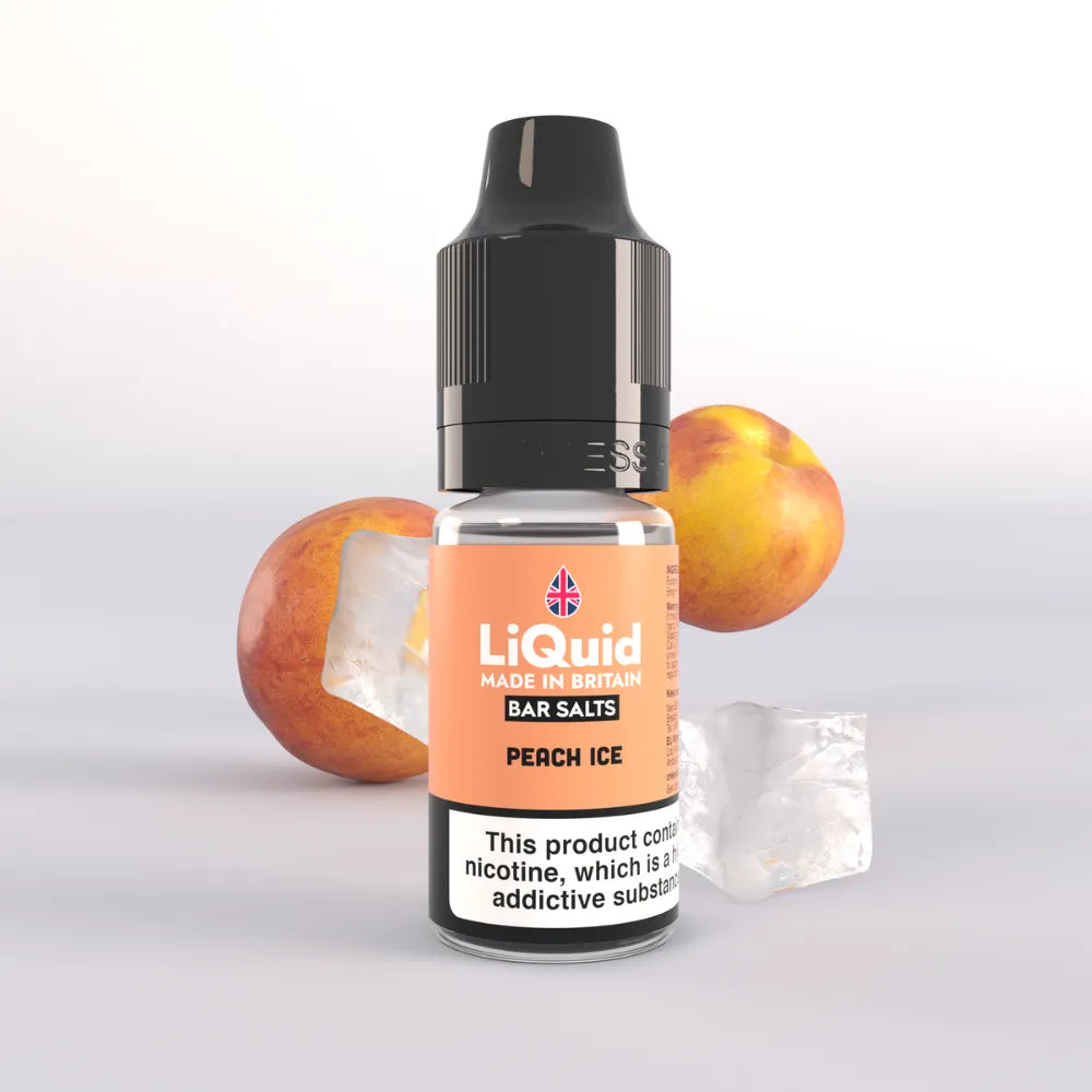 LiQuid Bar Salts Vape Juice 10ml - Peach Ice