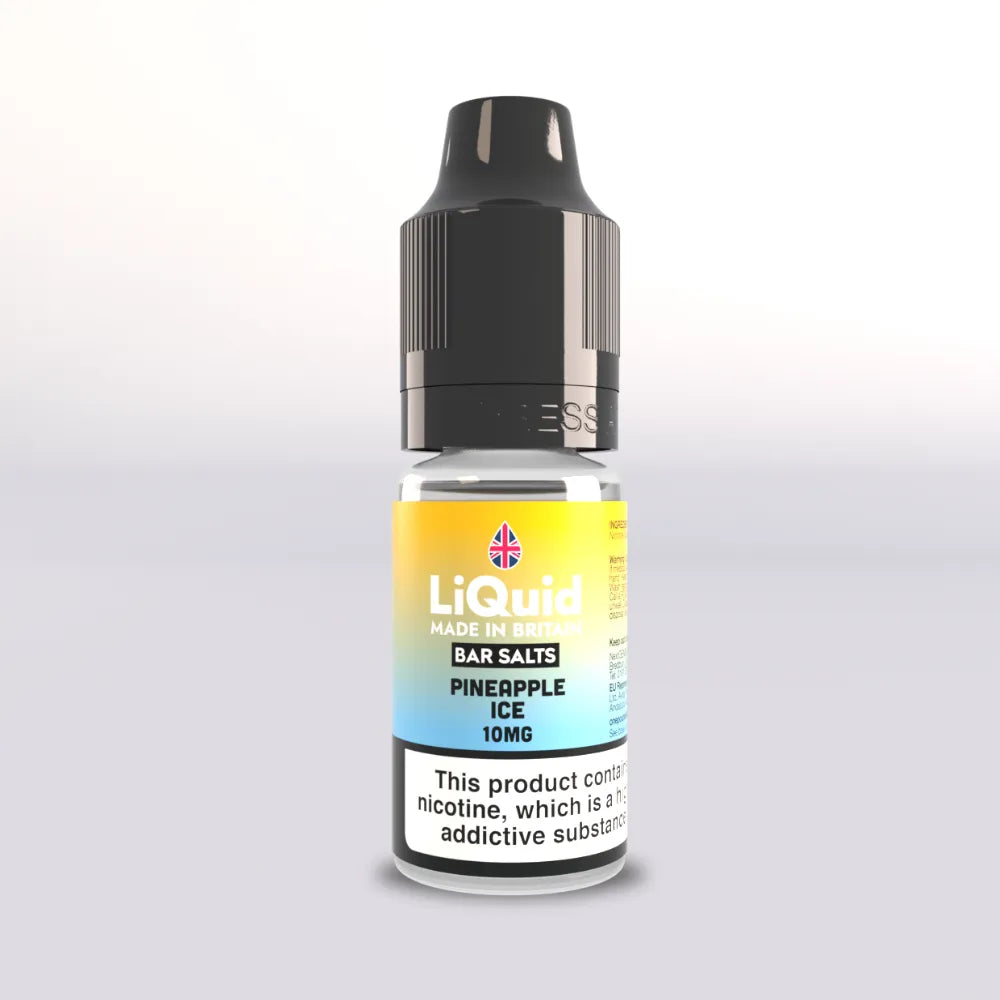 LiQuid Bar Salts Vape Juice 10ml - Pineapple Ice 10mg