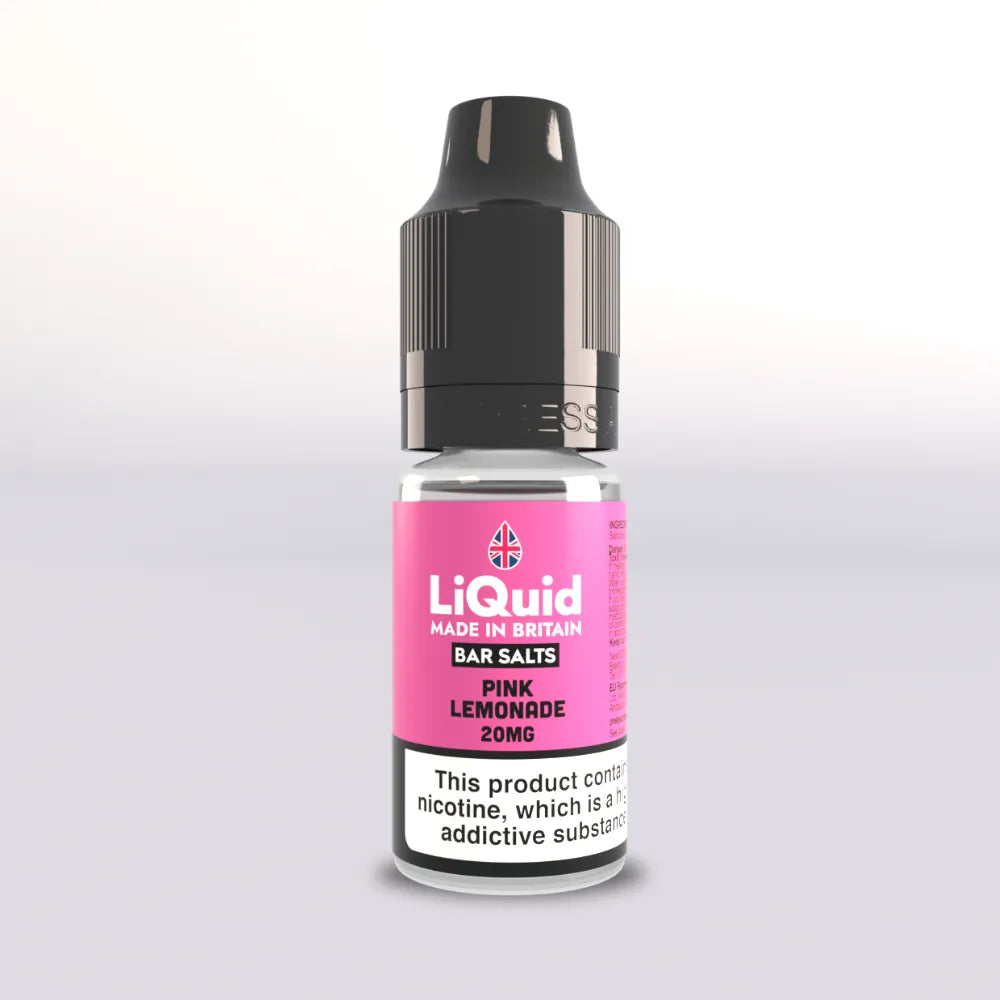 LiQuid Bar Salts Vape Juice 10ml - Pink Lemonade 20mg LiQuid UK Made
