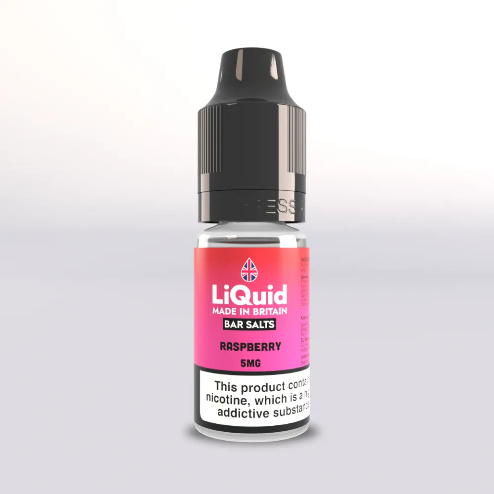LiQuid Bar Salts Vape Juice 10ml - Raspberry - 5mg