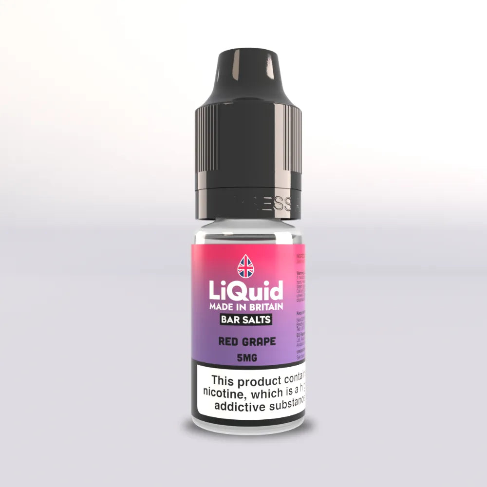 LiQuid Bar Salts Vape Juice 10ml - Red Grape - 5mg