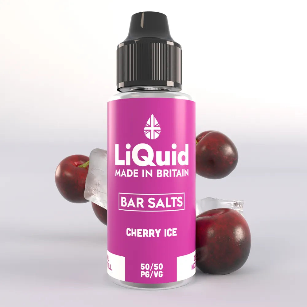 LiQuid Cherry Ice Bar Salts Shortfill Vape Juice 100ml