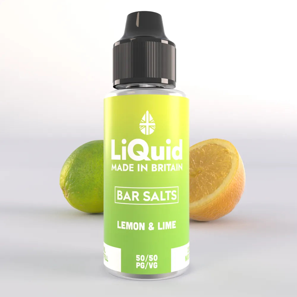 LiQuid Lemon & Lime Bar Salts Shortfill Vape Juice 100ml