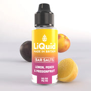 LiQuid Lemon Peach & Passionfruit Bar Salts Shortfill Vape Juice 100ml