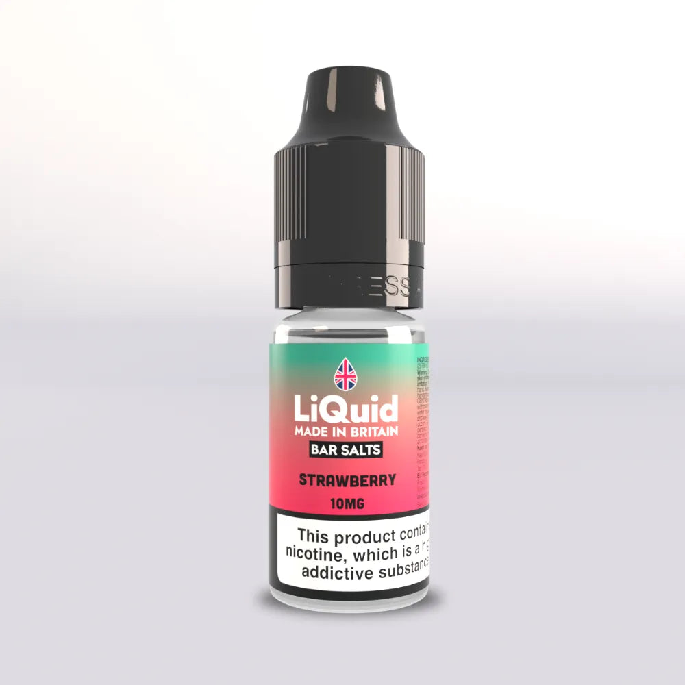LiQuid Bar Salts Vape Juice 10ml - Strawberry - 10mg