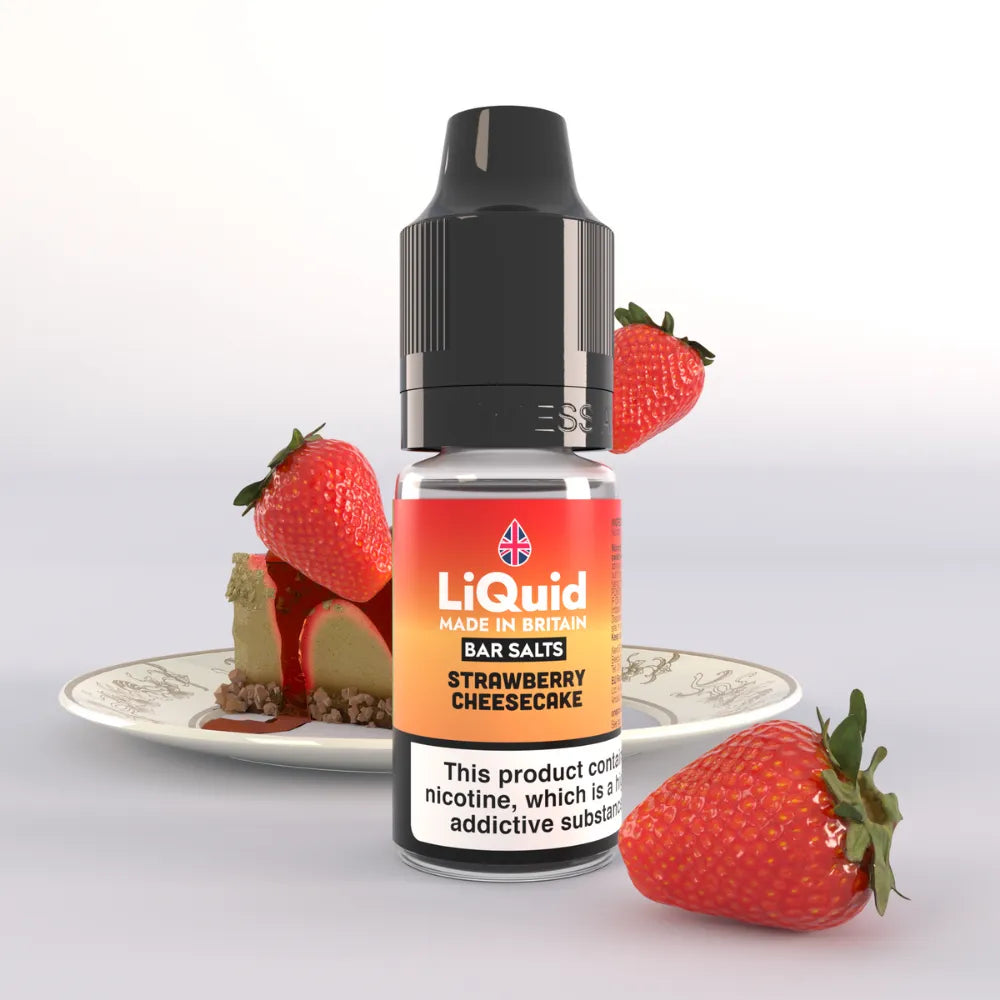 LiQuid Bar Salts Vape Juice 10ml - Strawberry Cheesecake