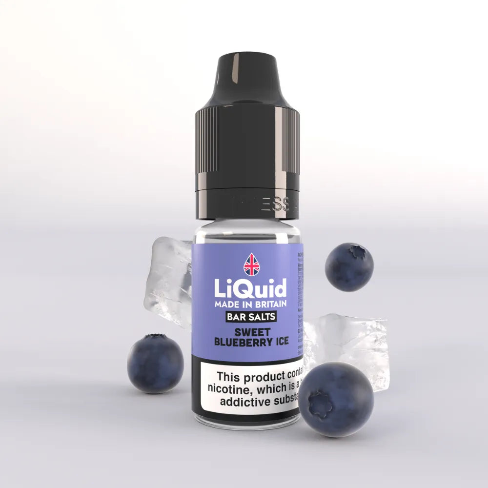 LiQuid Bar Salts Vape Juice 10ml - Sweet Blueberry Ice
