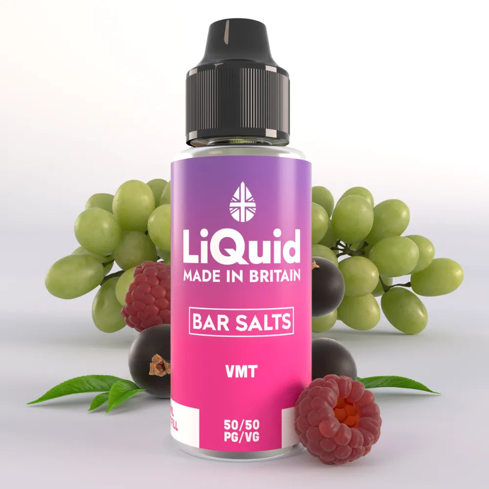 LiQuid VMT Bar Salts Shortfill Vape Juice 100ml