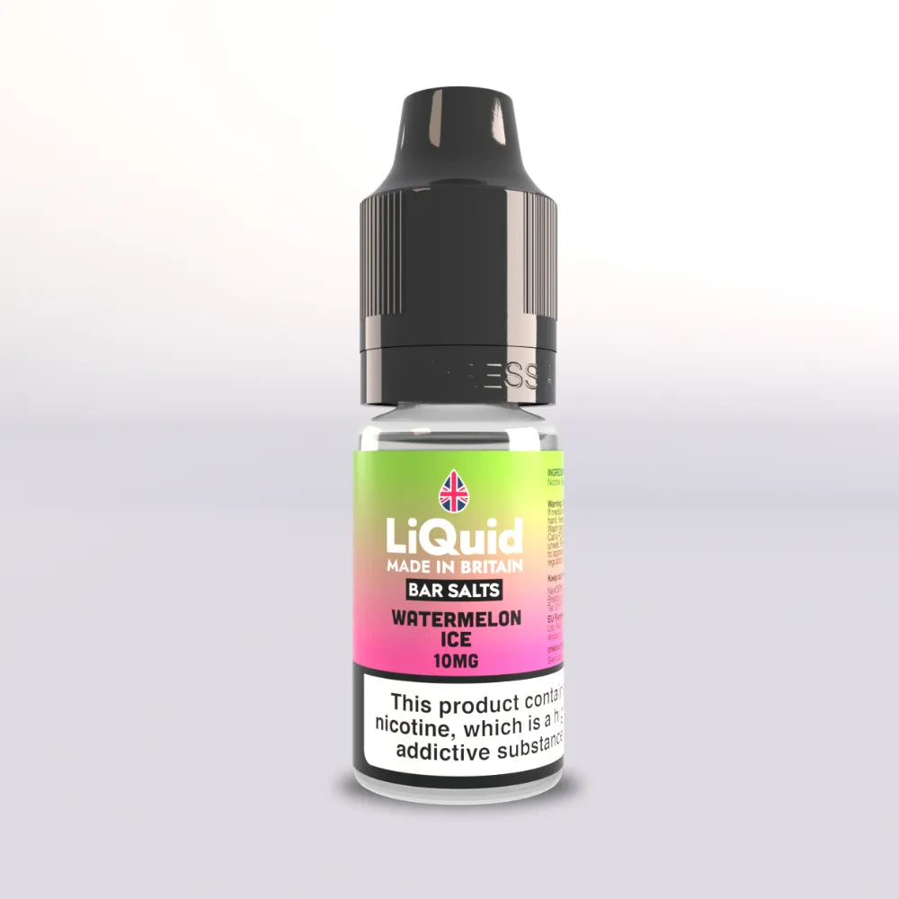 LiQuid Bar Salts Vape Juice 10ml - Watermelon Ice - 10mg