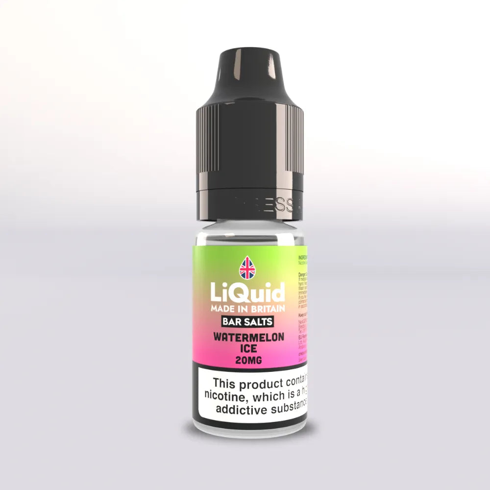 LiQuid Bar Salts Vape Juice 10ml - Watermelon Ice - 20mg