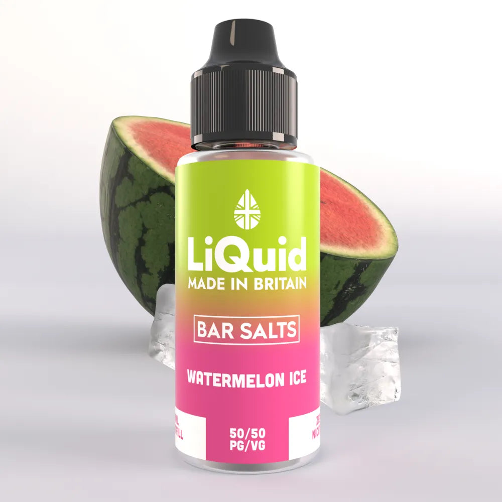 LiQuid Watermelon Ice Bar Salts Shortfill Vape Juice 100ml